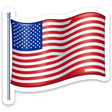 usa flag sticker