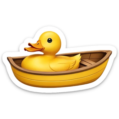  Duck shaped boat sticker