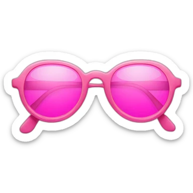 pairs of pink glasses sticker