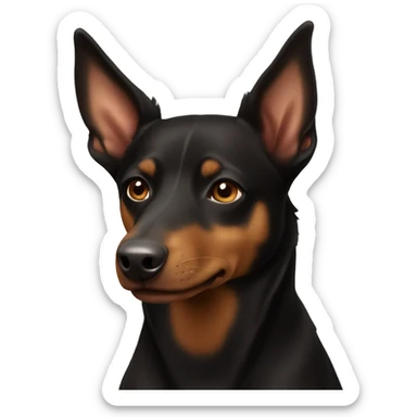 Australian kelpie black and brown sticker