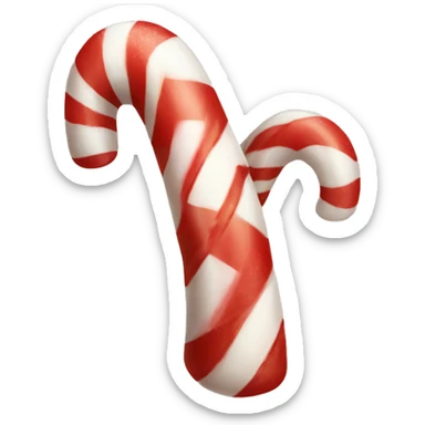 christmas candy cane sticker