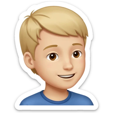 A boy showing right cheek to her mother asking for a gentle playful slap only boy no picture of mother included in emoji
Give side view of right cheek sticker