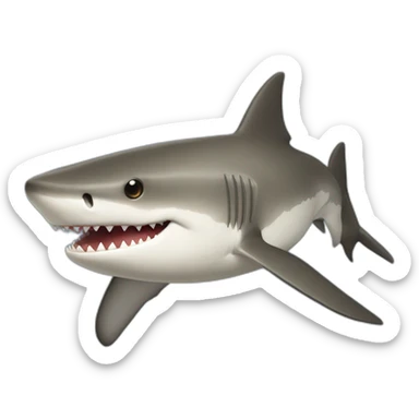 Un requin a fourrure sticker