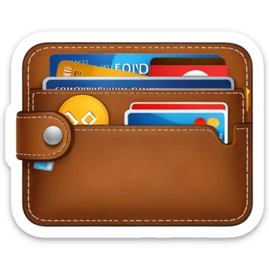 wallet credit card sticker