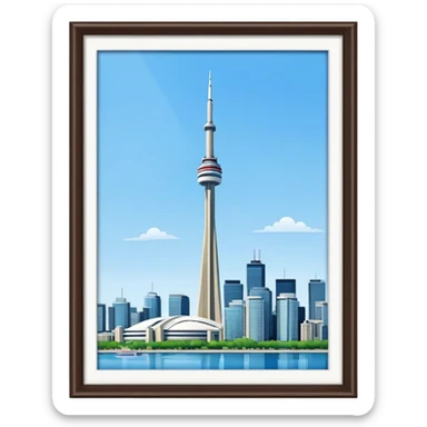 The CN tower in Toronto  sticker