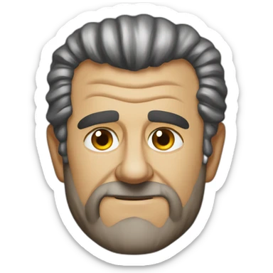 Mel Gibson portrait sticker