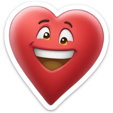 clenching heart sticker