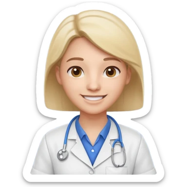 pharmacist portrait, head and shoulders only, wearing a pharmacy apron, casual outfit, friendly smile, retail pharmacy vibe, 3D cartoon, mobile game icon style, clean background, no text, no watermark sticker