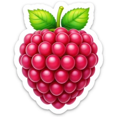 rainbow colored raspberry sticker