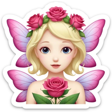 Rose wings,Flower Fairies. sticker