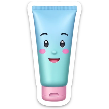 a pastel tube cosmetic plain sticker