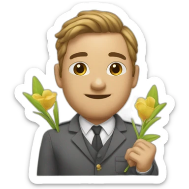 Lufie qui fait un doigt d'honneur sticker