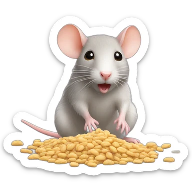 Rat rating müsli sticker