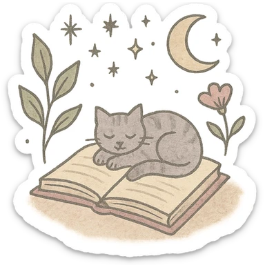 A gentle, poetic digital illustration in the style of “Jardim da Ju”. The scene blends nature, cosmos and tenderness — hand-drawn lines, soft textures, and muted pastel tones (sage green, lilac, rose, cream). Elements like leaves, stars, cats, books, and celestial details coexist naturally. The mood is magical yet grounded, evoking sensitivity, reflection, and quiet intelligence. The lighting is warm and dreamy, with delicate sparkles and organic shapes. Artistic style: watercolor + fine line art, minimal, elegant, emotional and intimate.


(use conforme a IA utilizada)

Mood: magical realism, soft light, emotional, feminine, intellectual

Style keywords: watercolor, fine ink lines, pastel tones, digital illustration, cozy, slow aesthetic, minimal poetic composition

Colors: #9BA48A (verde sálvia), #E6B7B1 (rosa suave), #D0C3CC (lavanda névoa), #F6F1E7 (papel de chá), #2D2D2F (grafite noturno)

Objects recorrentes: folhas, flores, livros, chá, gatos, estrelas, constelações, velas, mãos, janelas abertas, estufas, estantes, sementes, instrumentos musicais

Emoção central: sensibilidade lúcida — calma, introspectiva e real sticker