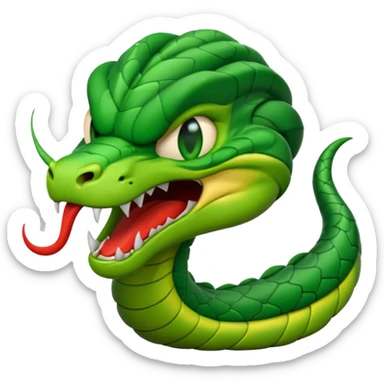 my nickname on the discord server is Little VIper, i want a animated emoji with the text "'Lil Viper Mad" with an angery little viper spitting sticker