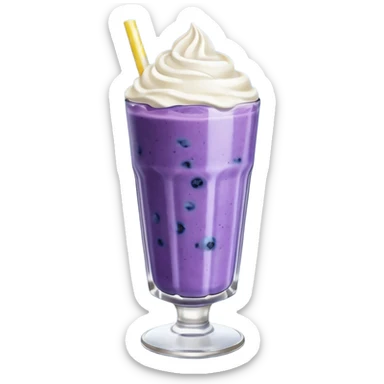 blueberry smoothie show sticker