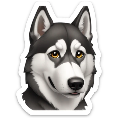 Siberian huskie sticker