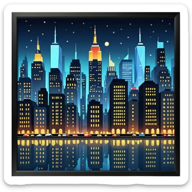 NYC Night sticker
