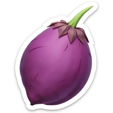 pointy purple sweet potato no green part sticker