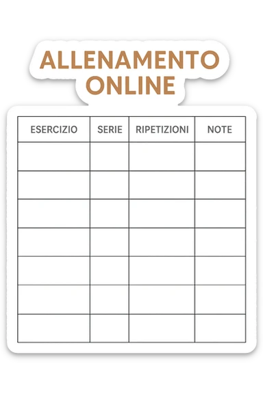 Scheda online palestra fallimentare  foglio in italiano sticker