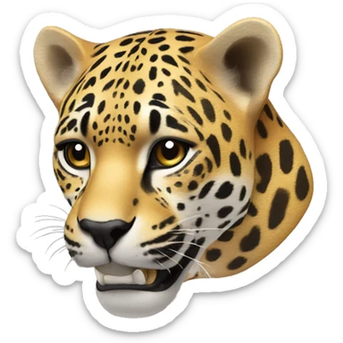 jaguar and artist palette sticker