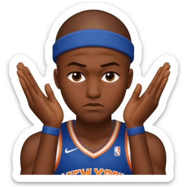  new york knicks facepalming sticker