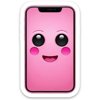 pink colored iphone 16. black screen sticker