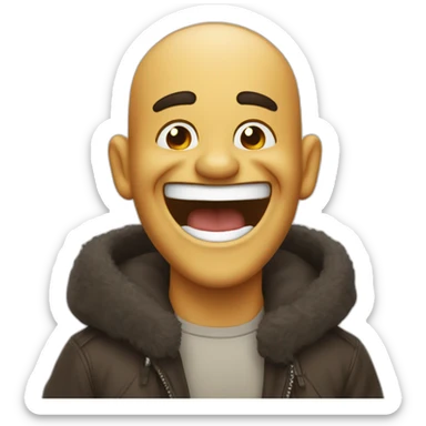 spaniard laughing out loud sticker