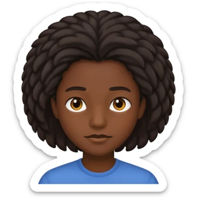 With a 4c hair sticker