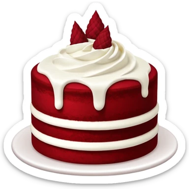 Red velvet cake sticker