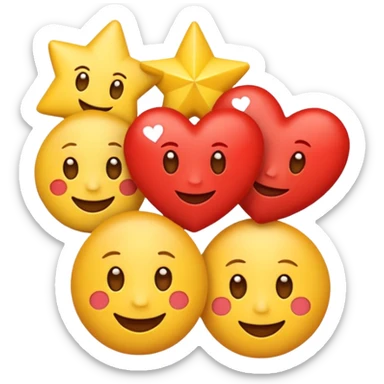 I want a single combined emoji “logo” rather than separate emojis. Since emojis themselves are separate characters, the closest we can do is stack them visually into one line or use zero-width joiners (ZWJ) for some emojis sticker