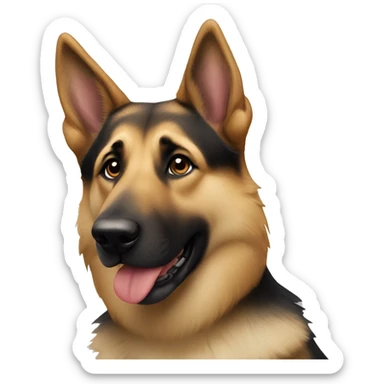 german shepherd husky mix sticker
