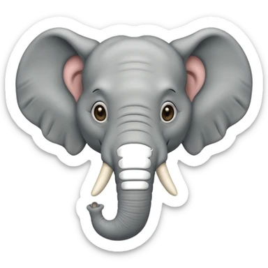 elefante cascut sticker