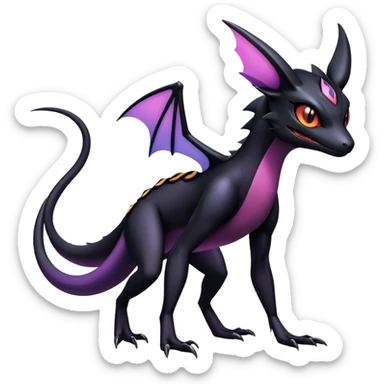 Salandit-Noibat-Noivern-Umbreon-Hybrid (Full body) sticker
