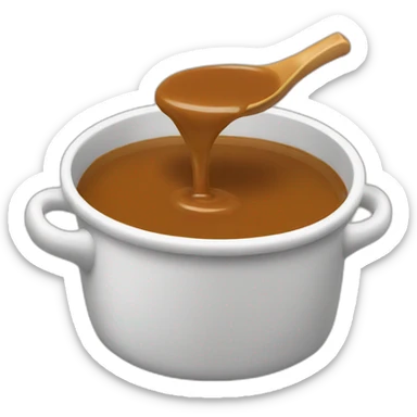 pouring gravy sticker