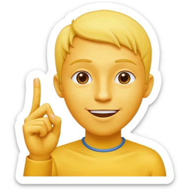 Classic emoji holding pointer and index fingers stuck together he just kissed into the air in solitude sticker