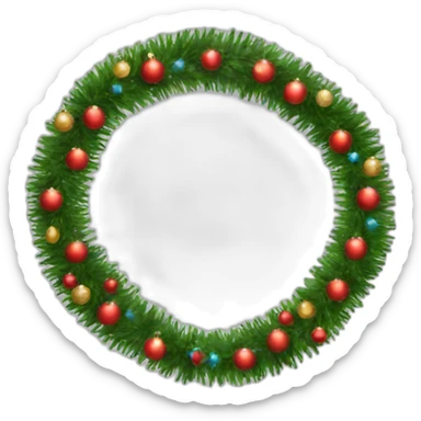 garland for the Christmas tree sticker