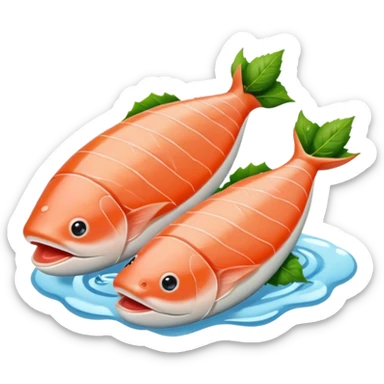 tranche de saumon  sticker