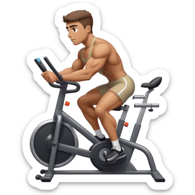 buff guy stationary bike sticker