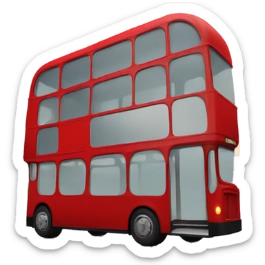 Double Decker bus sticker