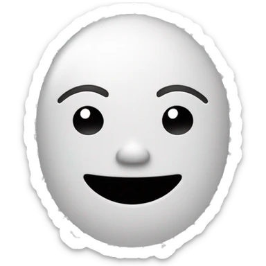 Un diseño minimalista en blanco y negro de un óvalo estilizado, rodeado por un trazo curvo, con la palabra 'Ganadores' en la parte inferior sticker