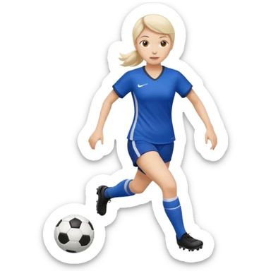 una madame che gioca a calcio sticker