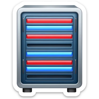 data server rack with blinking lights sticker