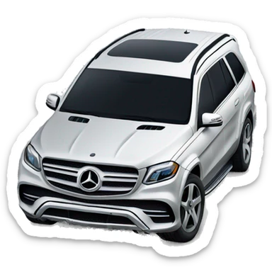 crashed mercedes GLS sticker