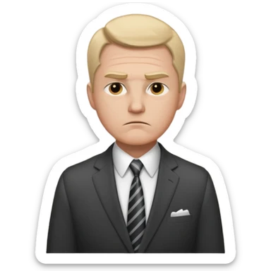 Mach mir einen Traurigen trader der and der wallstreet arbeitet sticker