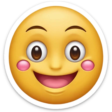 Un emoji coqueta mordiéndose el dedo sticker