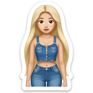 a slim thick baddie sticker