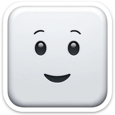 White checker sticker