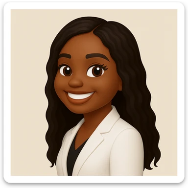 turn the second man in emoji style of the 1st image, match the facial features and match dressing style of the 2nd image, she is wearing white suit side pose sticker