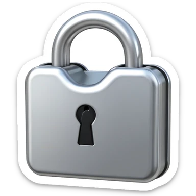 unlocked padlock sticker